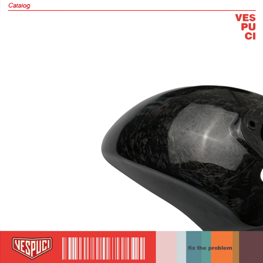 Spakbor Depan Carbon Forged Vespa Matic Matik Metik Sprint Primavera 3V iGet ABS