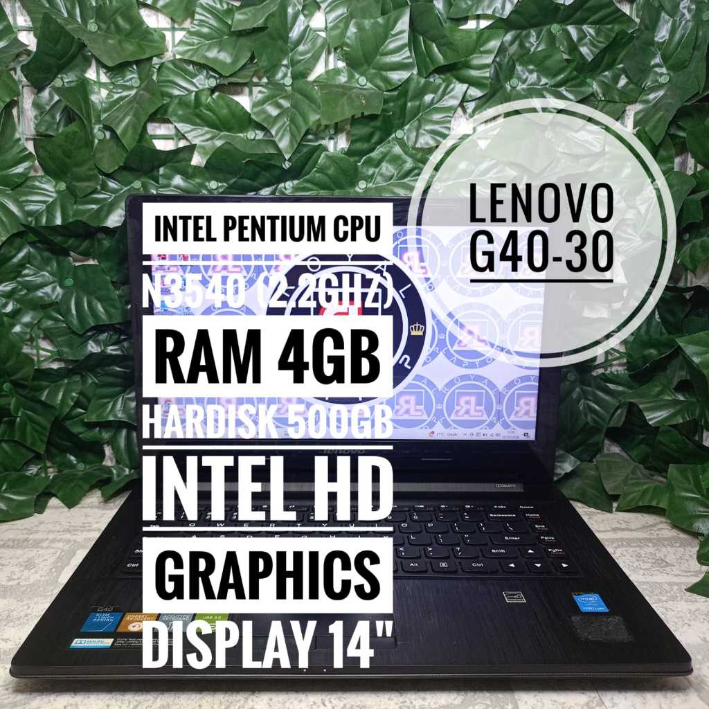 Laptop murah lenovo g40-30 ram 4gb second