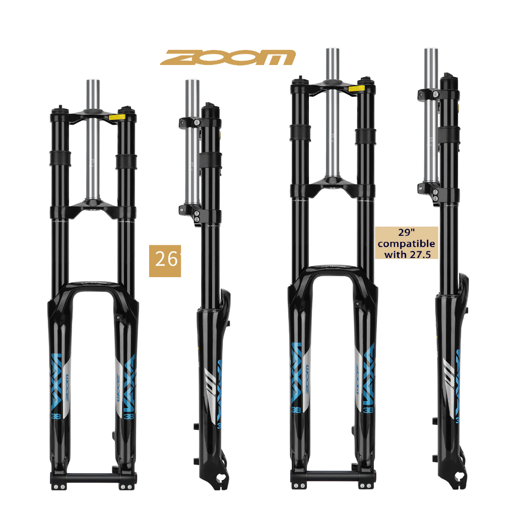 Fork DH 26 27.5 29 ZOOM DOWNHILL 680 TA Travel 180mm garpu sepeda Double Crown DOWN HILL oversize
