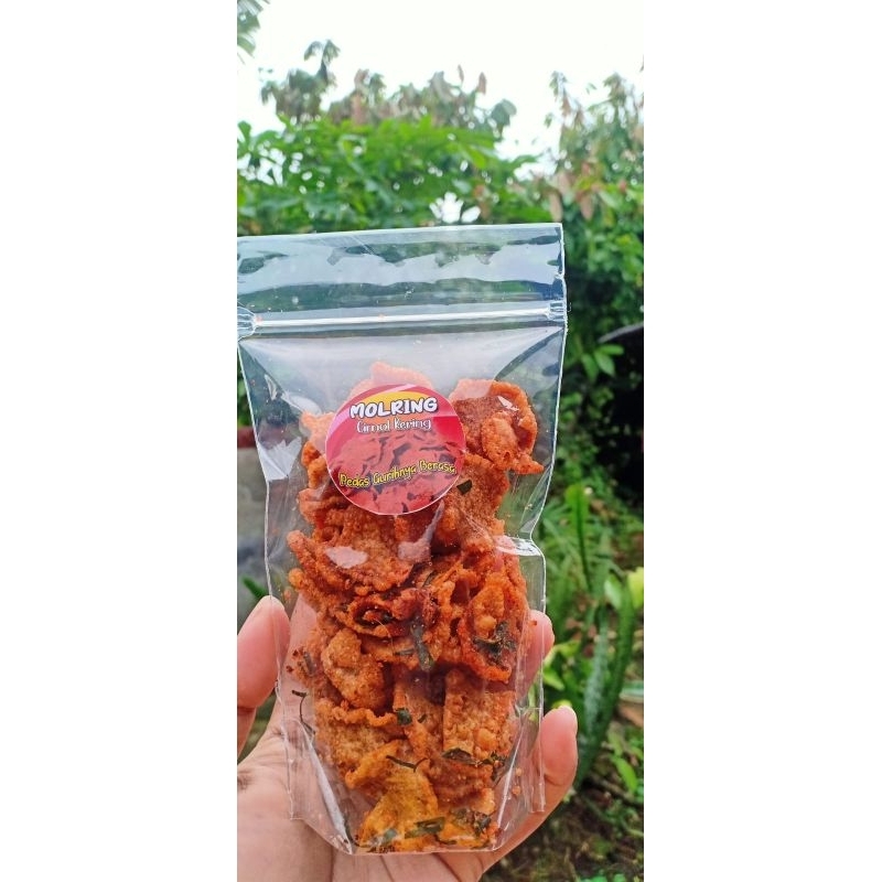 

Molring {cimol kering} kemasan 70g rasa pedas daun jeruk