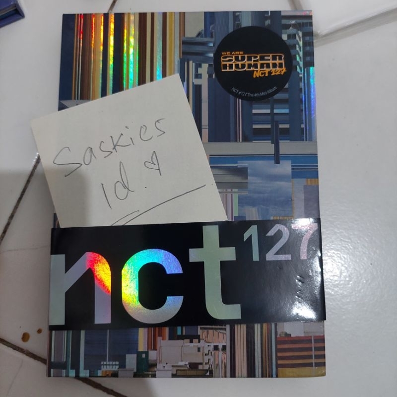 ALBUM ONLY NCT 127 - Superhuman (Ada damage) Album + folding poster Haechan + circle card Jisung Rel