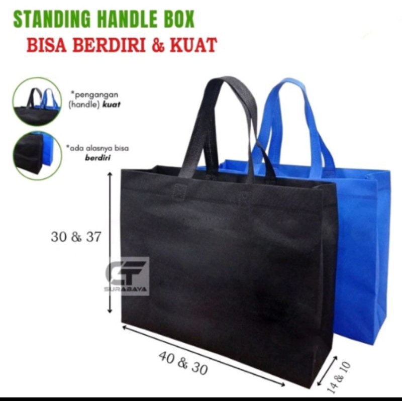 

tas spunbond bisa berdiri dan sebagus ini, harganya sangat terjangkau
