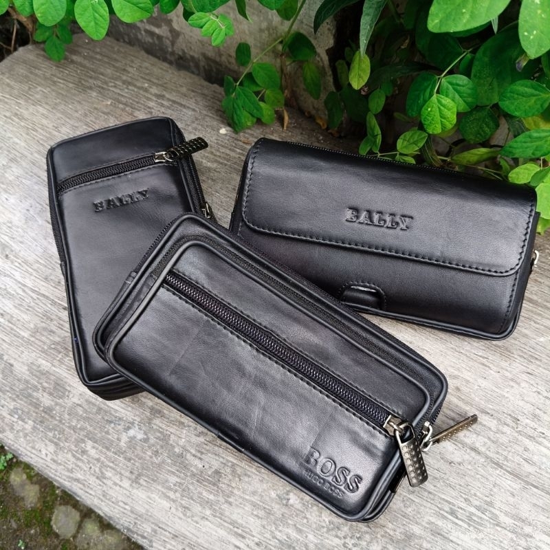 Dompet Hp Kulit Double Tempat Slot | Tempat Hp Double Kulit Asli | Sarung Hp Double Kulit Sapi