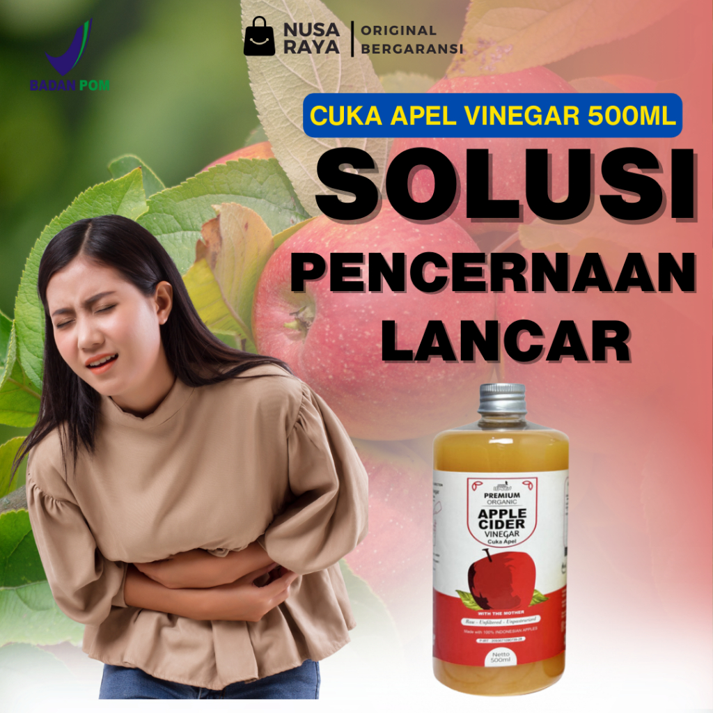 

Cuka Apel Original Untuk Kesehatan - Cuka Apel Vinega with Mother Untuk Diet, Sakit Saraf Terjepit