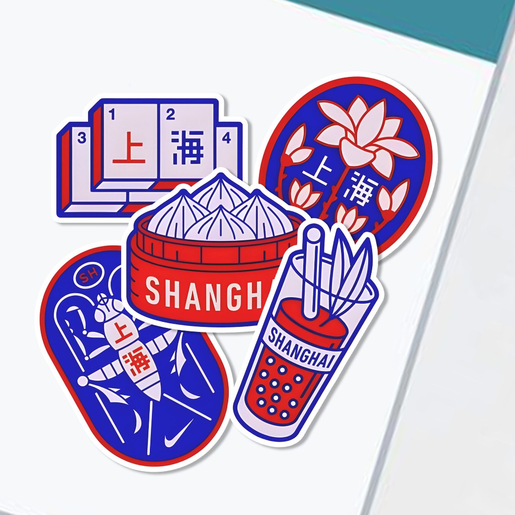 

Sticker SHANGHAI Aesthetic Stiker Waterproof (6pcs)