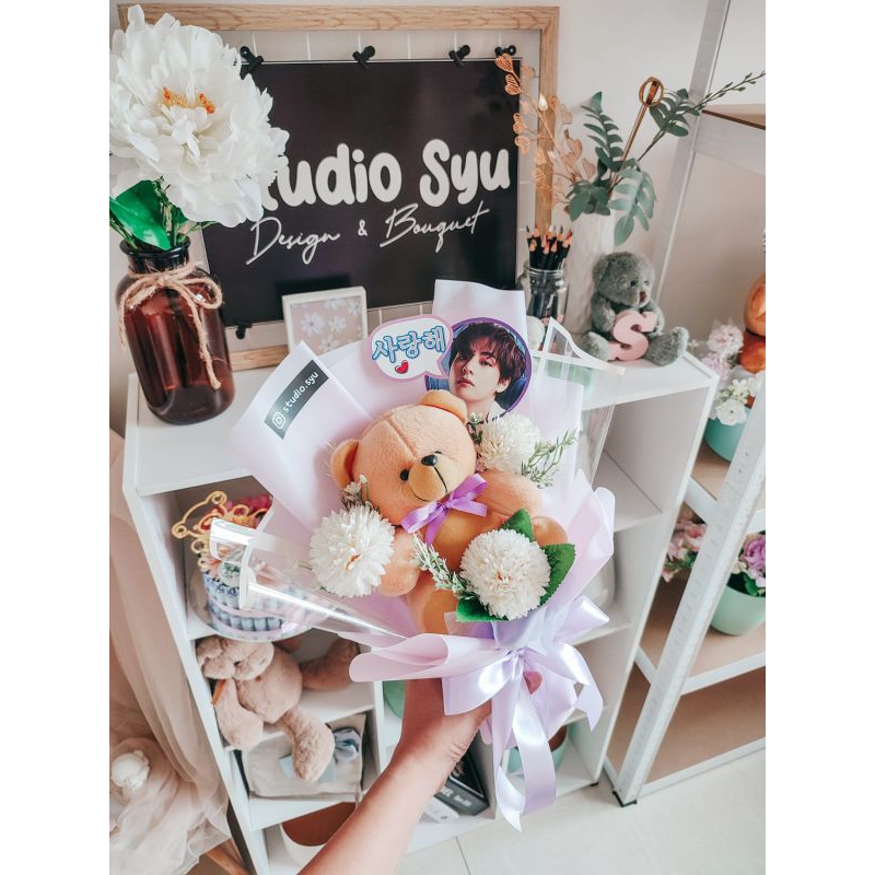 BUKET BONEKA WISUDA BTS / BUKET BONEKA BERUANG BTS / BUKET BTS