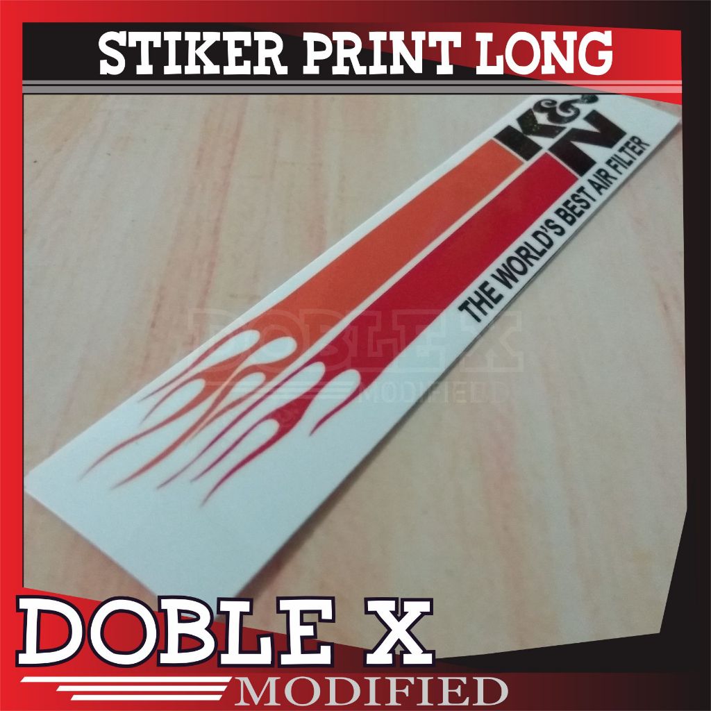 

STIKER TEMPEL LUAR LONG K & N WHITE