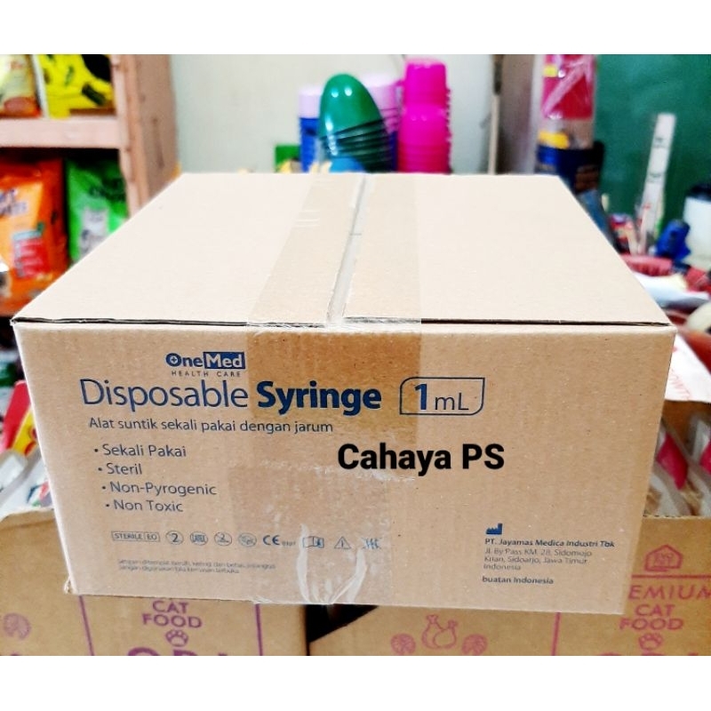 Syringe 1 ml/Jarum Suntik 1 ml (1 box isi 100 pcs)