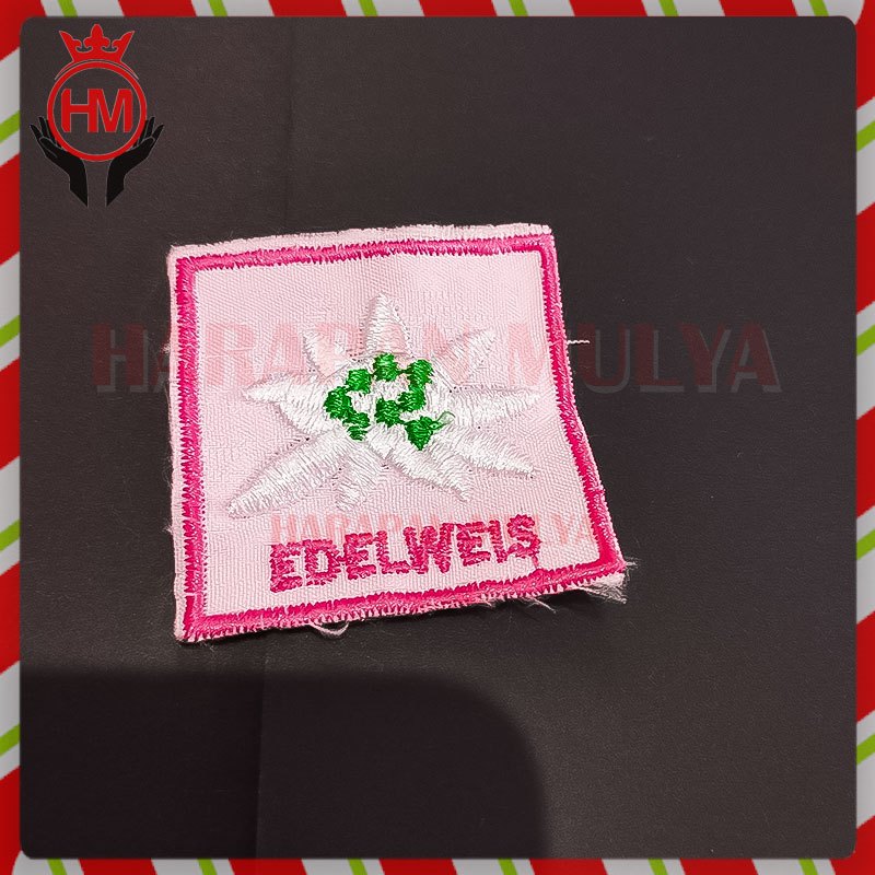 Tanda Regu Edelweis Bet Bordir Tanda Regu Pramuka - Harapan Mulya