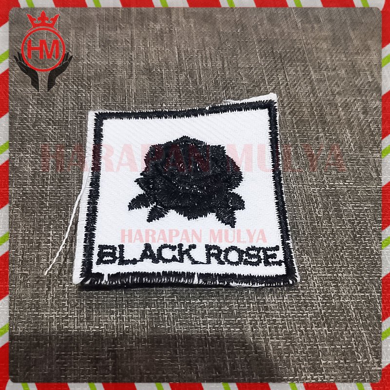 Tanda Regu Black Rose Bet Bordir Tanda Regu Black Rose Pramuka Regu Mawar Hitam - Harapan Mulya