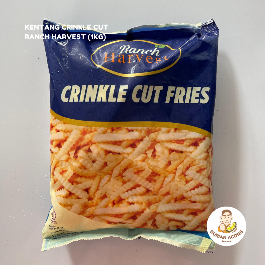 

Ranch Harvest Crinkle Cut French Fries | Kentang Goreng Crinkle Cut 1 kg - Crinkle Cut