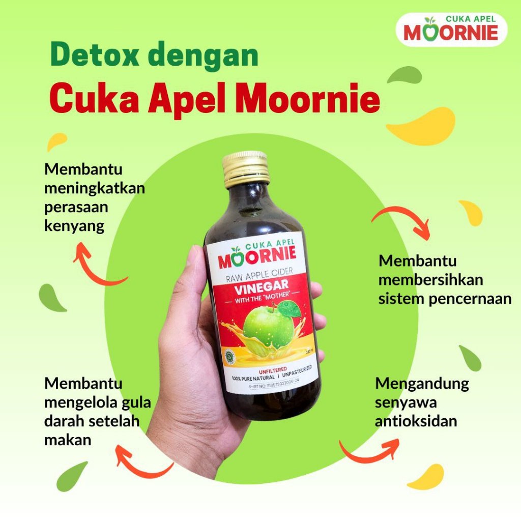 

Cuka Apel Moornie Original Untuk Kesehatan Diet Apple Cider Vinegar With The Mother
