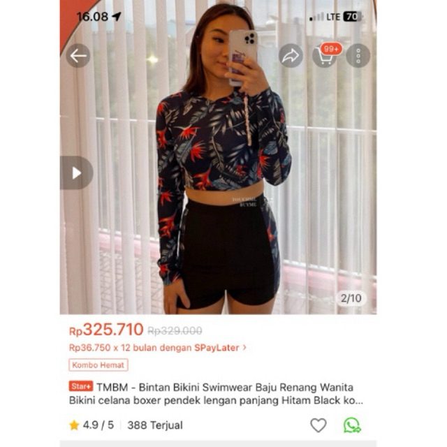 Swimwear Baju Renang Wanita Brand TMBM (stillgood_stuff)