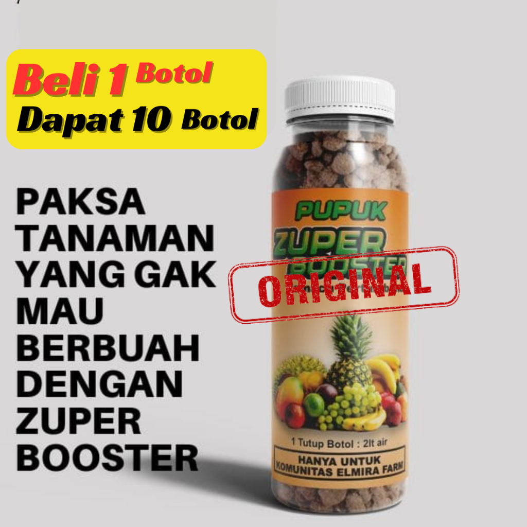 Pupuk Organik Zuper Booster Beli 1 Dapat 10 Botol