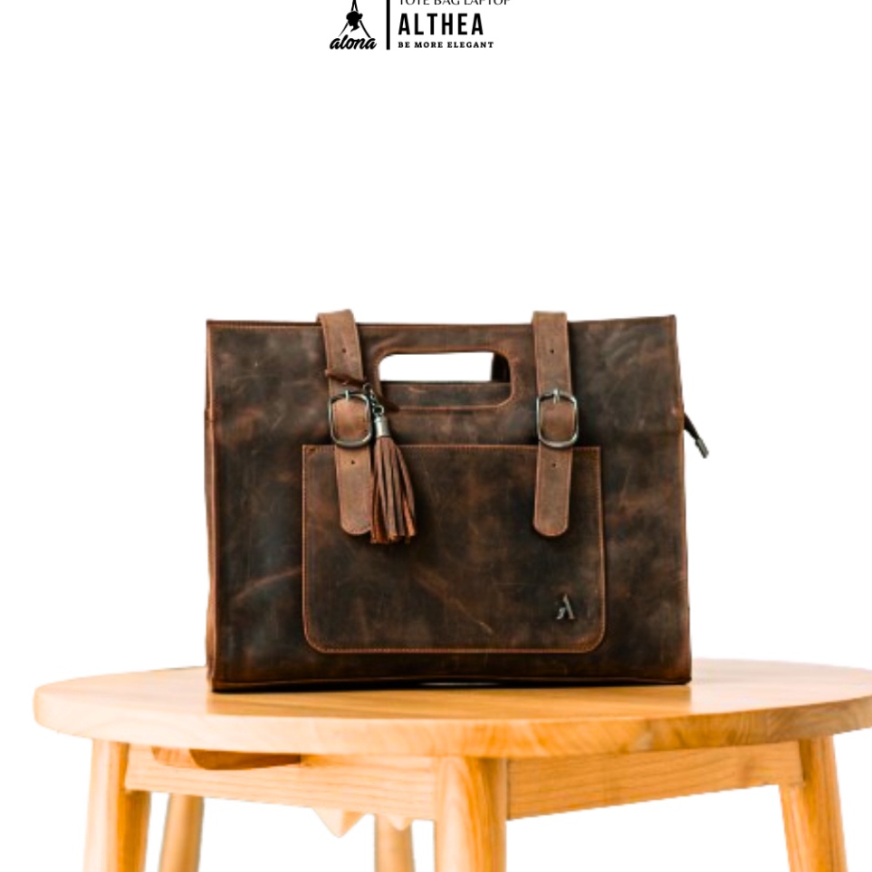 KODE X46I Tas Tote Bag Jinjing Ipad Guru Les Catino Shoulder Bag Laptop Kerja Kulit Asli Wanita Merc