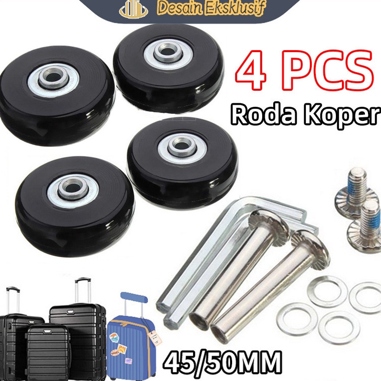 KODE P64F 4Pcs Roda Koper  Roda Putar 36  Roda Koper Viber  Roda Koper Polo  Roda Koper Travel  Peng