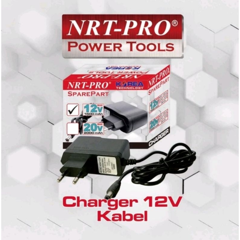 Charger Bor Cordless Adaptor Charger Mesin Bor Cas 12V Fast Charging NRT-PRO