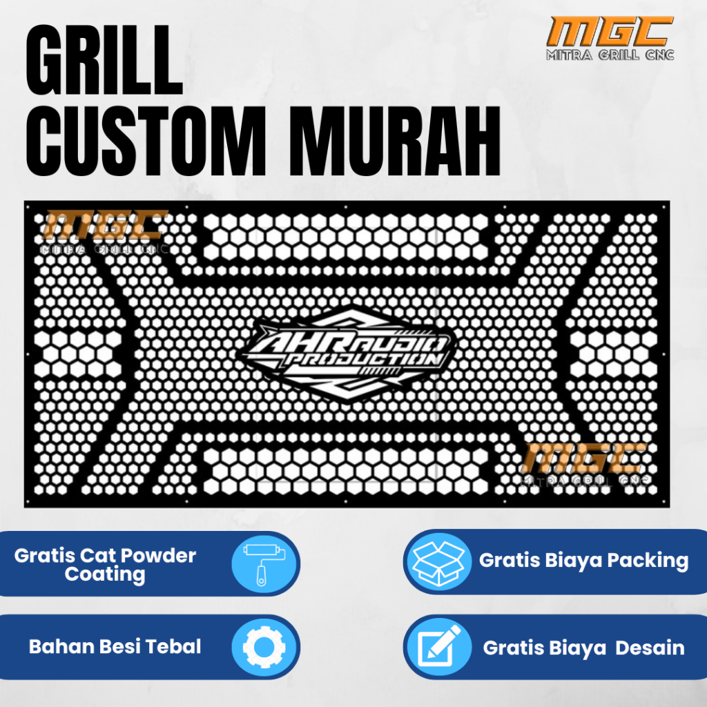 Grill Speaker Box Rumahan Desain Custom