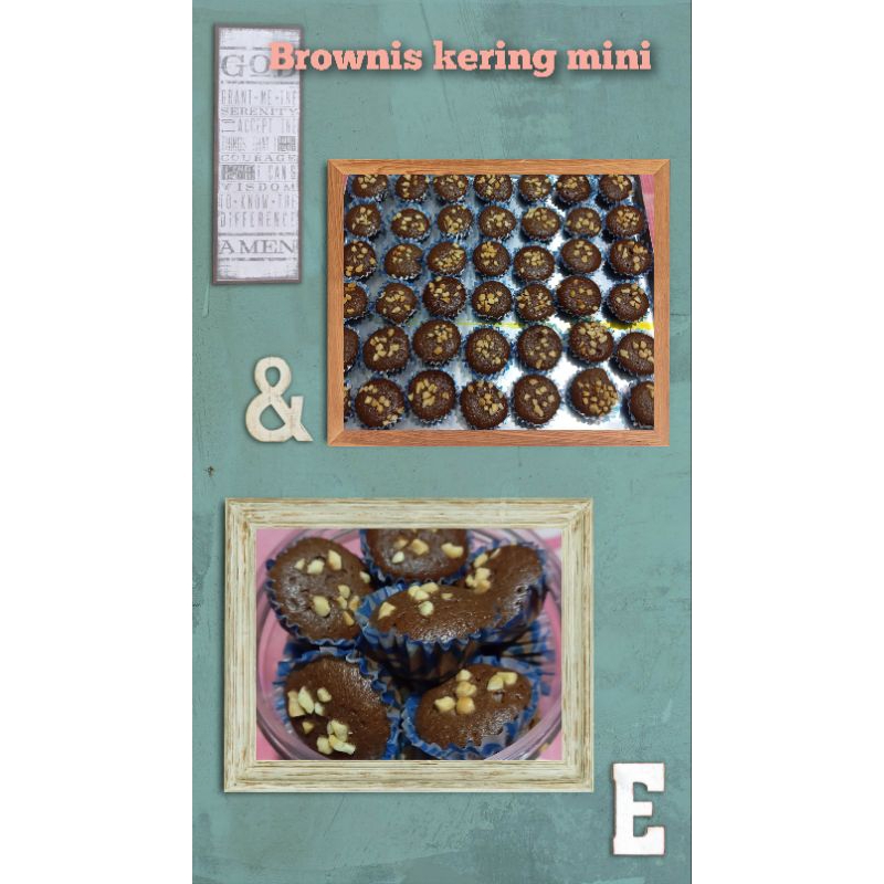 

brownies mini kering