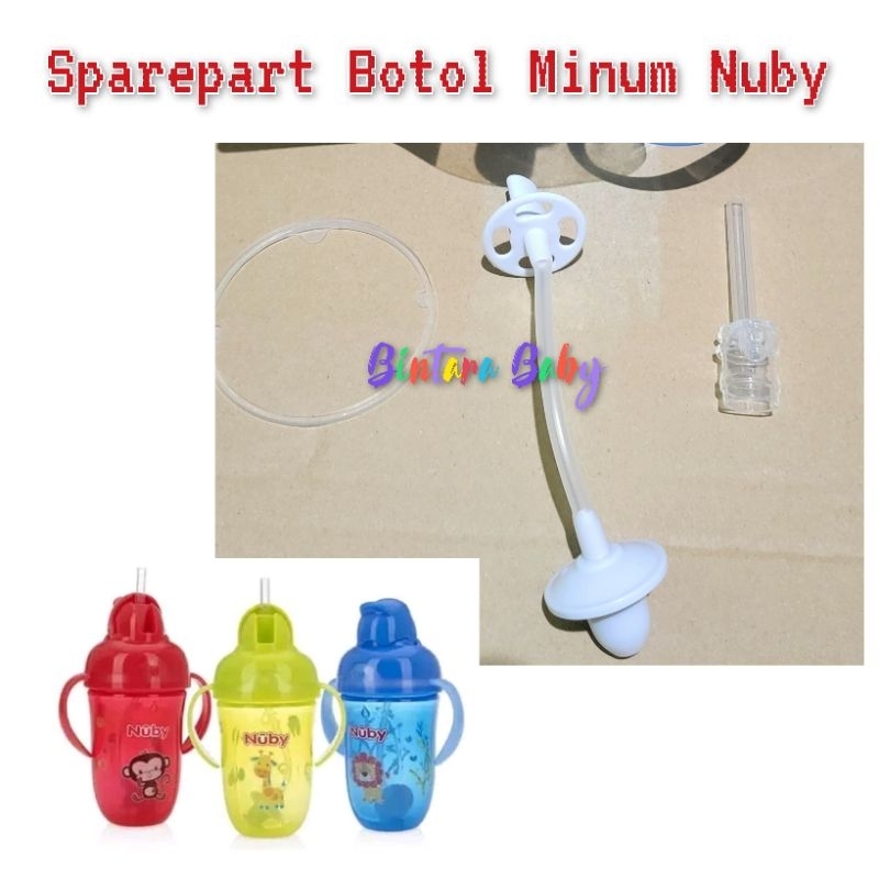 Nuby Sparepart Botol Minum Nuby Comfort 360ml Sedotan Pengganti Replacement Straw Nuby  Comfort Flip