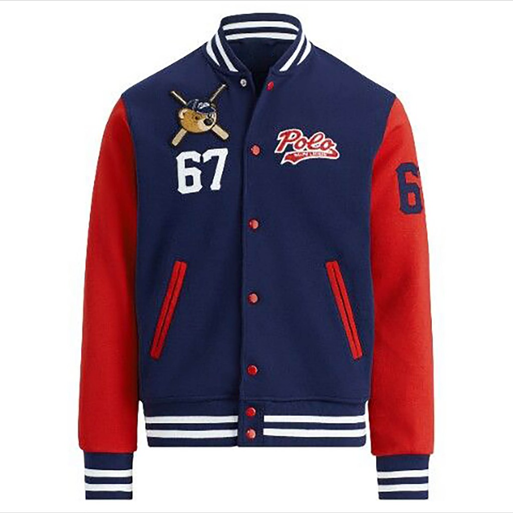 Jaket Varsity Baseball Anak Unisex (1 th - 18 th) LOGO INISIAL 67 POLO (CUSTOM HURUF INISIAL) Jaket 