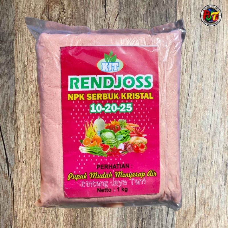RENDJOS BUAH 1 KG/ PUPUK NPK SERBUK 10-20-25 /100% Larut Air/ Npk Buah/Npk Serbuk/Npk Generatif Pupu