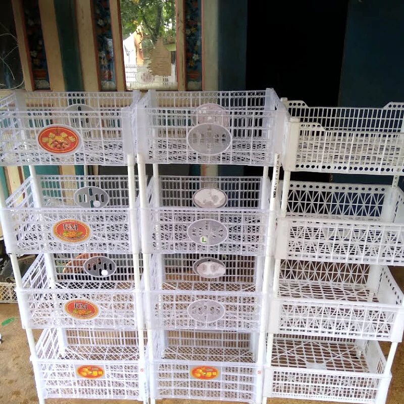 Rak Bahan Plastik Rak Susun Produk dalam Negeri Rak Keranjang Susun