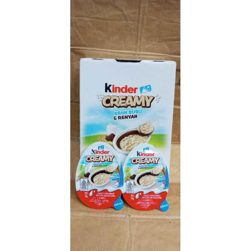 

kinder creamy 1 box (isi 12)