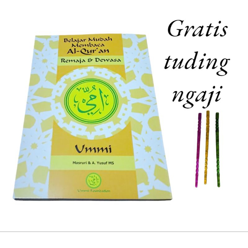 Buku Metode Ummi Dewasa - Belajar Mudah Membaca Al Quran Untuk Remaja Dan Dewasa Jilid 1-3