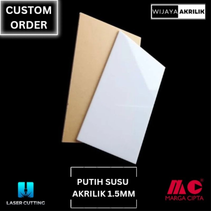 

Akrilik Putih Susu 1.5 MM Rp21/CM Persegi