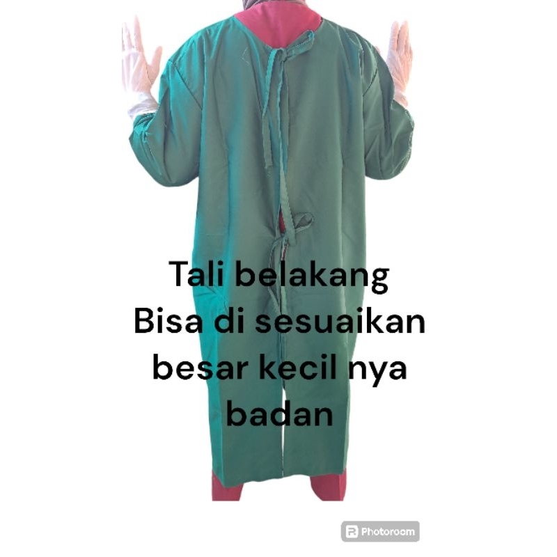 Gown IBS / Jas Operasi / duk besar/ duk sedang/duk lubang/pembungkus duk set
