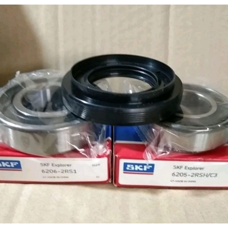Bering set SKF 6205/6206 mesin cuci LG front loading 12kg