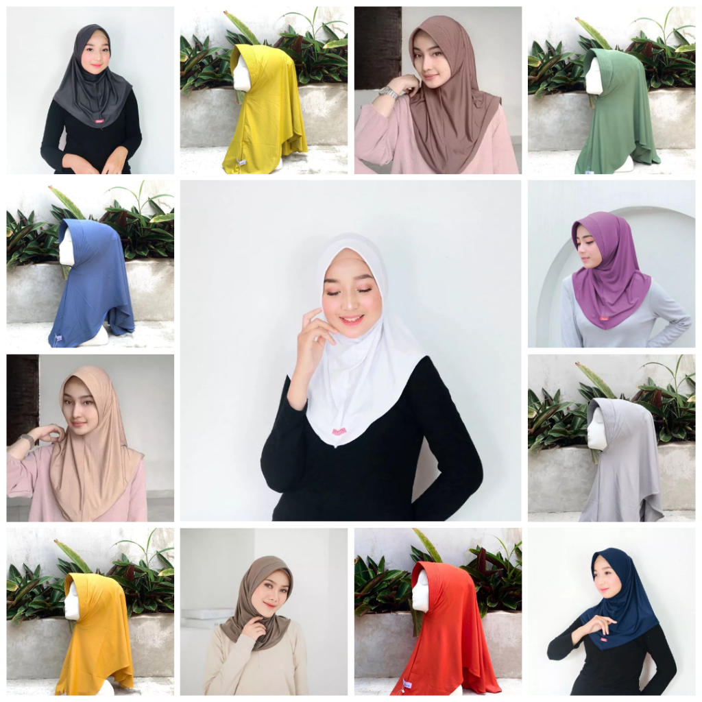 [oddsolshop] pekanbaru/Jilbab Hijab Bergo sport Nutup Dada /Hijab Volly Jumbo Jersey