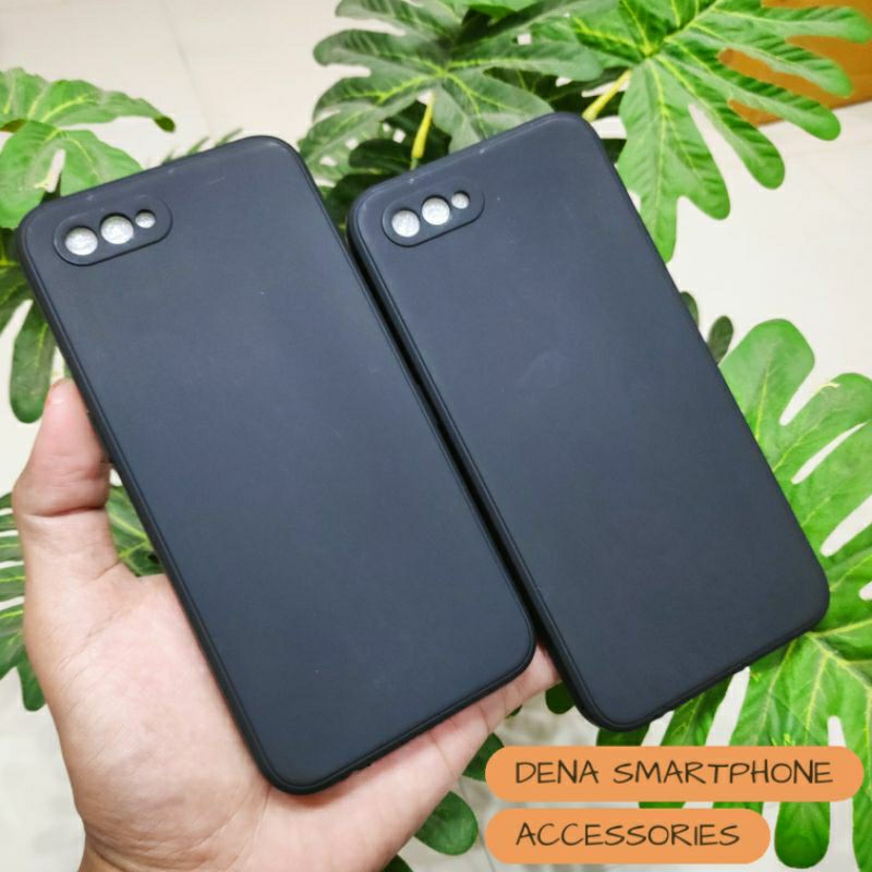Soft Case Oppo A3S Oppo A1K Hitam Polos