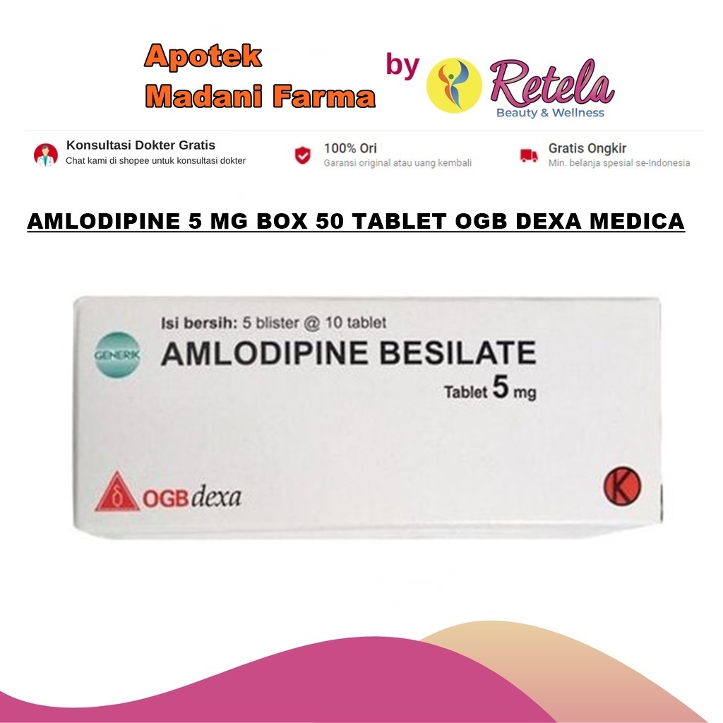AMLODIPINE 5MG TAB BOX ORIGINAL