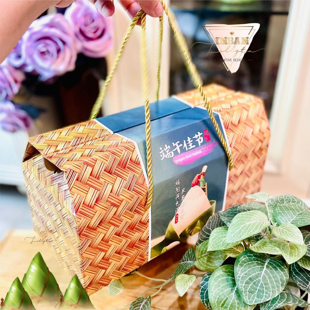 

Basket Box Bakcang / Dragon Boat Festival Size 28,5 x 13 x 14 cm
