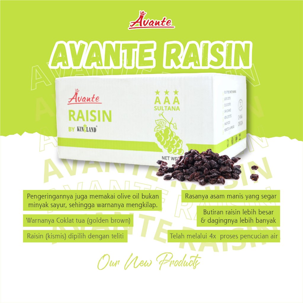 

Avante Kismis Sultana - 100gr 250gr 500gr - Raisin Sultana