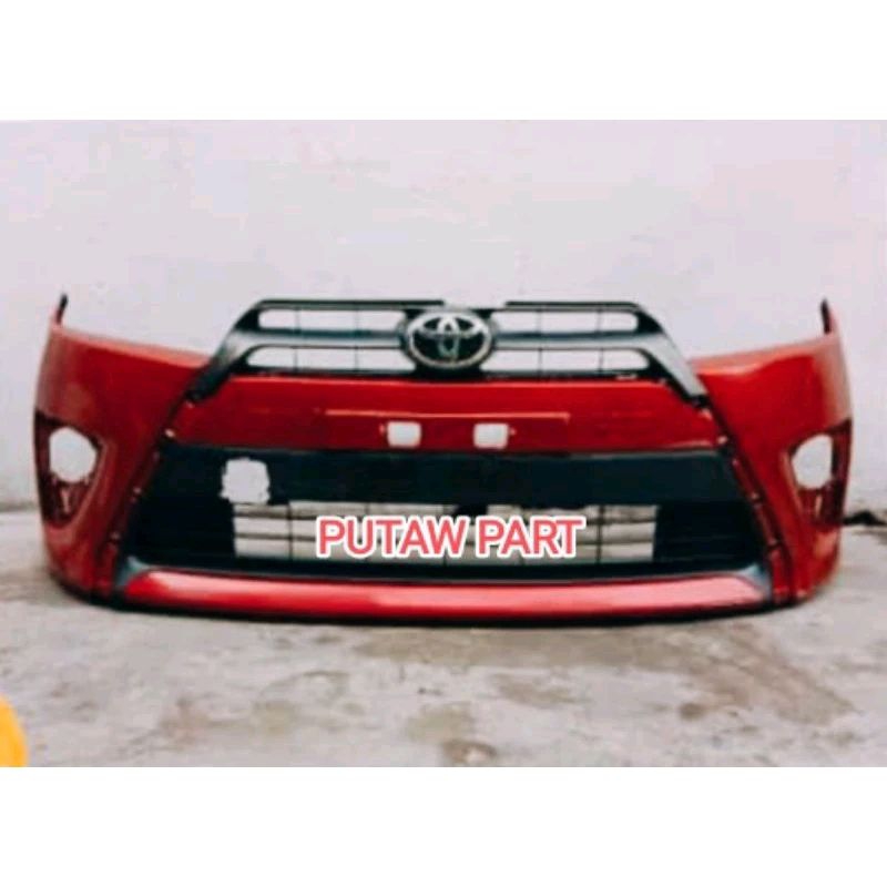 Bemper Depan + Grill + Ram Yaris 2014-2017 Original