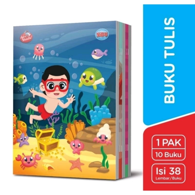 

BUKU TULIS SIDU 38 LEMBAR ISI 10 PCS / BUKU SEKOLAH / PERLENGKAPAN SEKOLAH NEWS