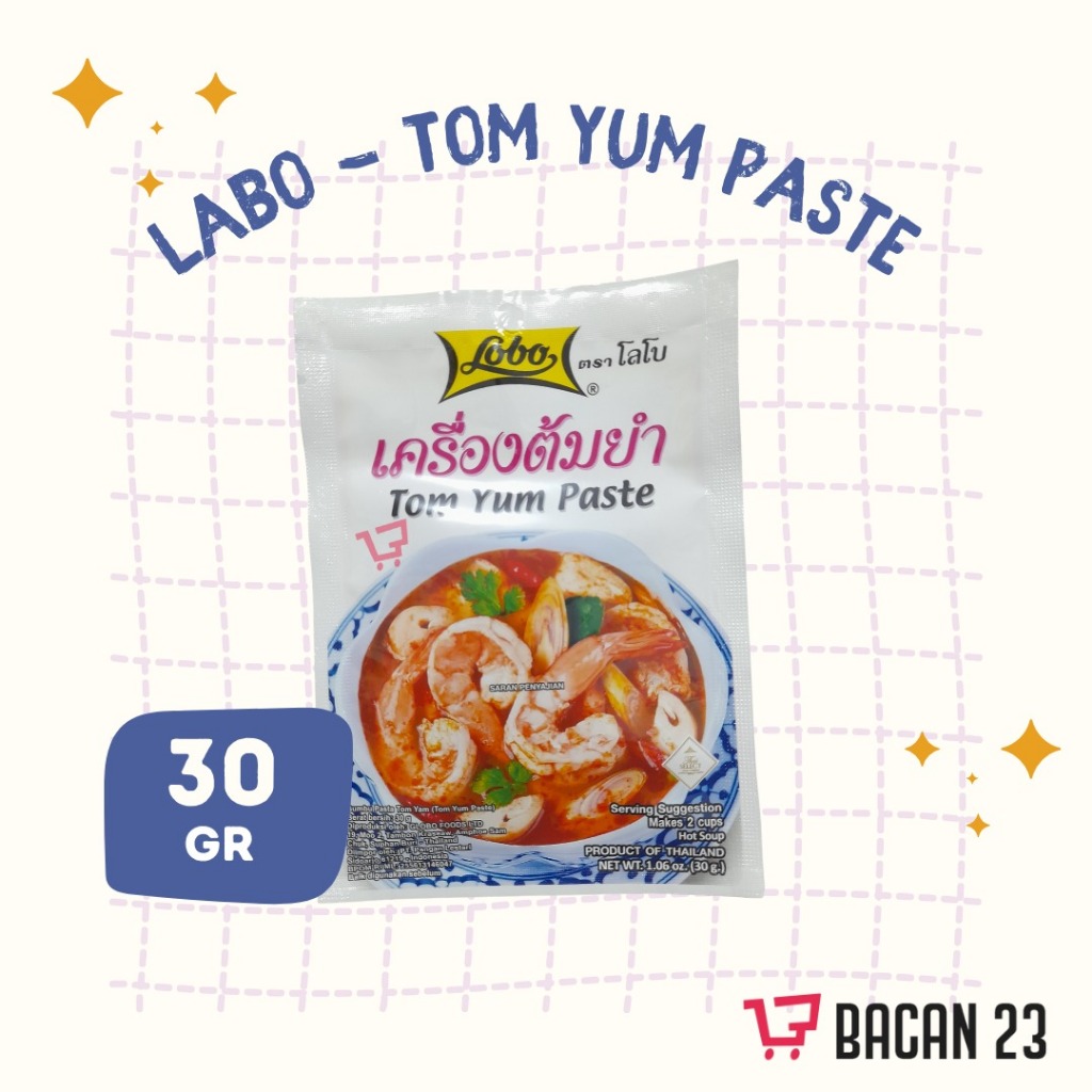 

Lobo Tom Yum Paste (30 Gr) / Bumbu Tom Yum - Bumbu Basah / Bumbu Dapur Instan