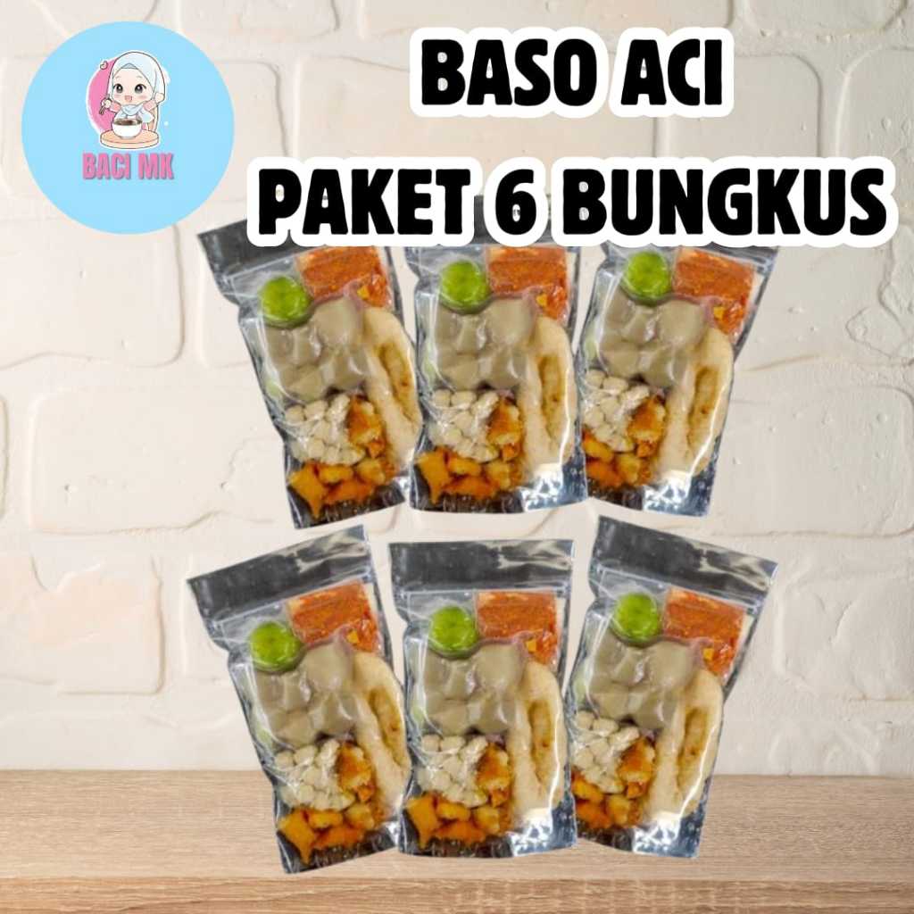 

[PAKET KELUARGA] BUNDLING 6 BUNGKUS BASO ACI INSTAN MK SNACK