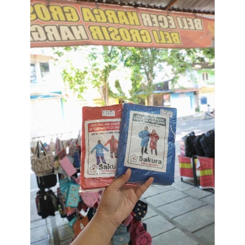 [JURAGAN TAS BANYUWANGI] JAS HUJAN PLASTIK TERMURAH