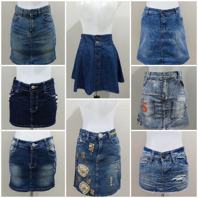 Rok Jeans /Rok Denim / Rok Jeans Mini / Rok Jeans Pendek