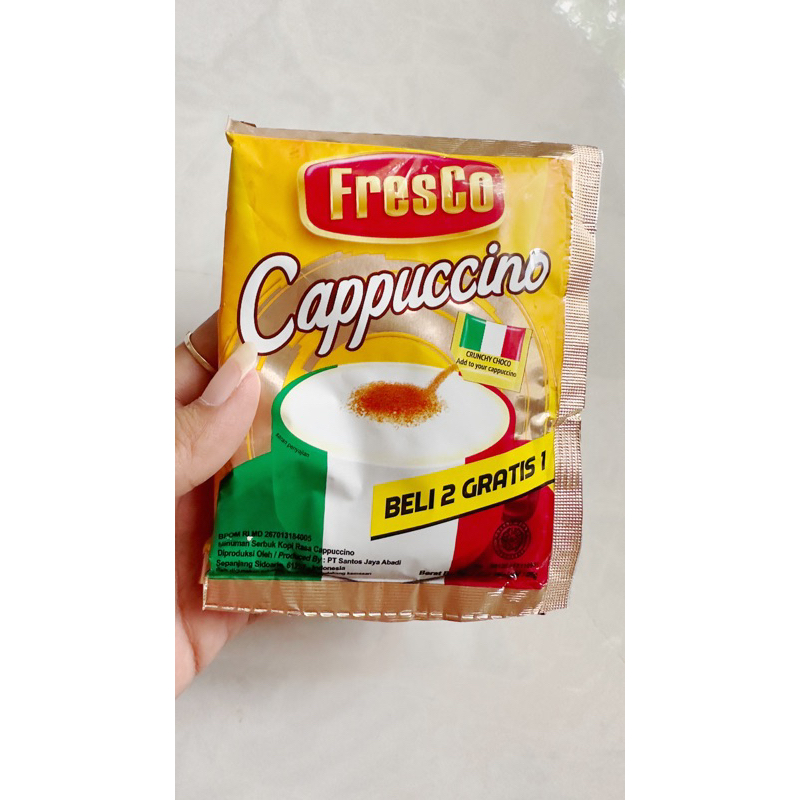 

1 sachet/biji fresco cappucino isi 25gr