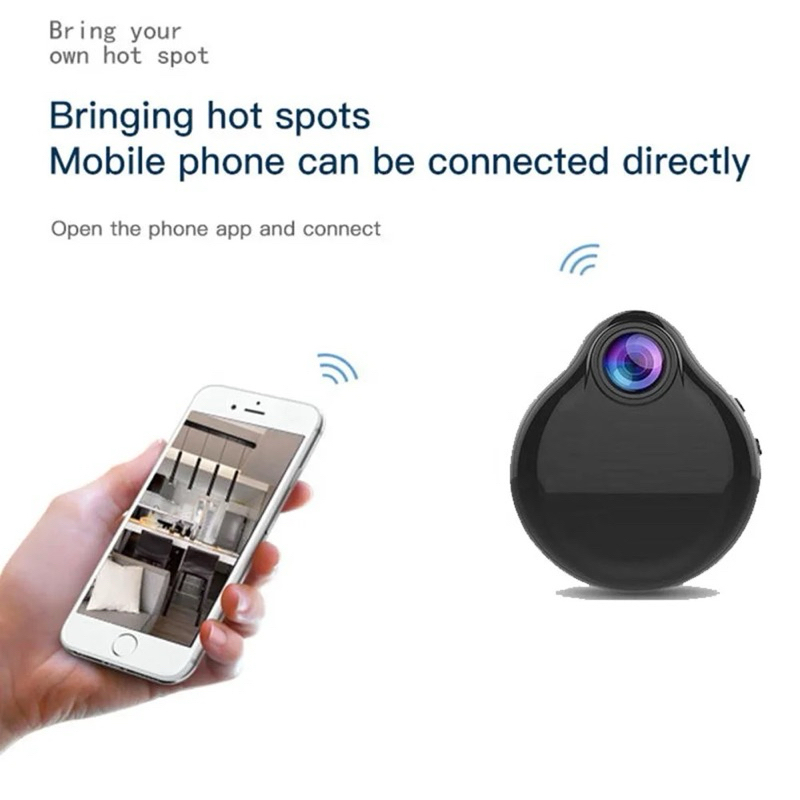 Spy Cam CCTV Mini Wifi Camera Model Kalung Pantau Live