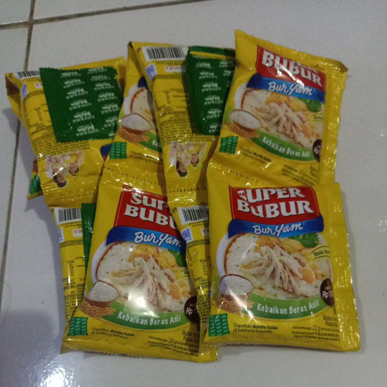 

Promo Sale super bubur ayam renteng 1 sachet