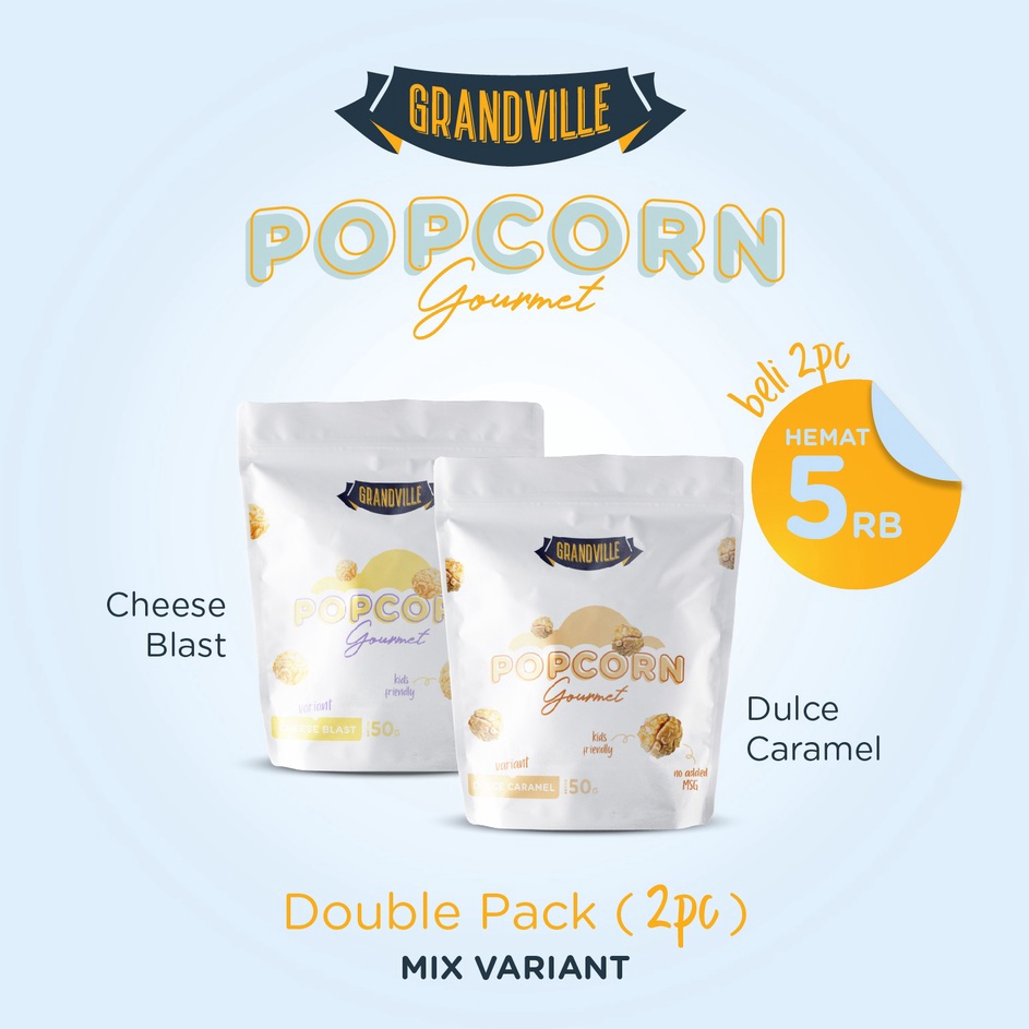 

Gebyar promo Grandville Popcorn Gourmet Double Pack New Variant