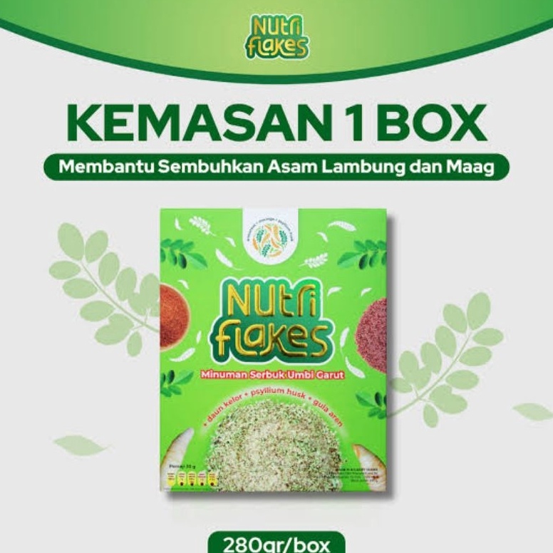 

Belanja kuat Paket Nutriflakes 28 Gram Nutriflakes Sereal Umbi Garut Asli Atasi Masalah Asam Lambung