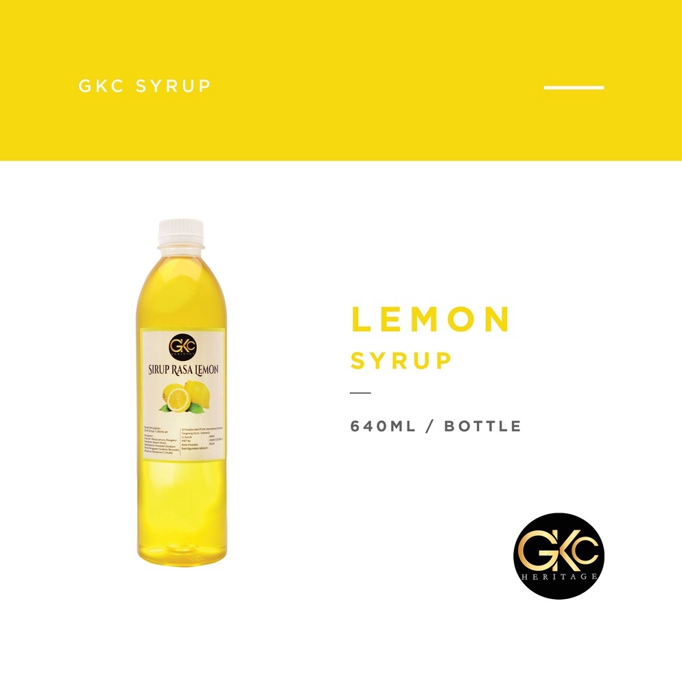 

Paling Laris Sirup Lemon Lemon Syrup Minuman sudah HALAL GKC Heritage 64 ml Import Quality