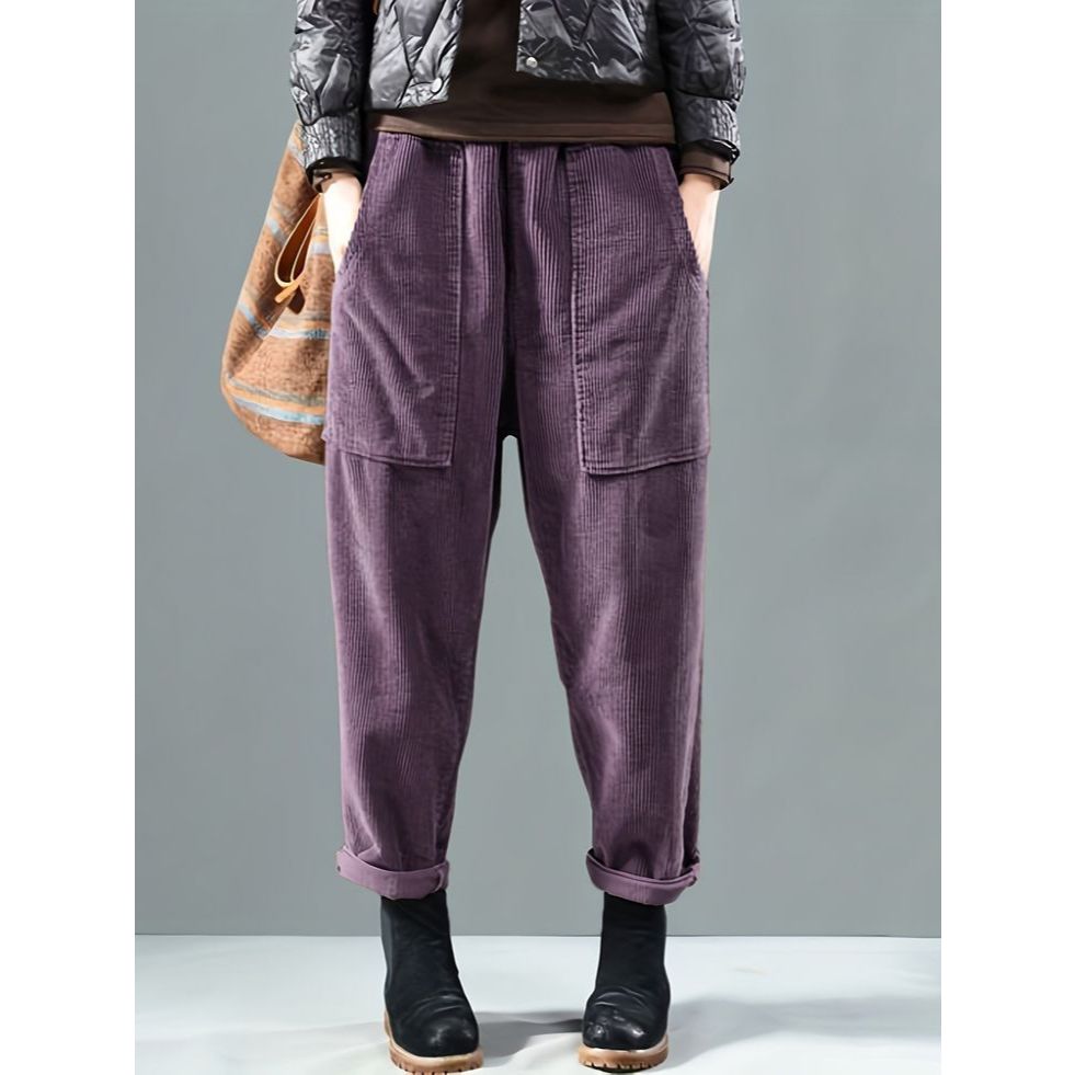 BISA COD Celana Baggy Pants Corduroy Wanita Panjang Skinny Jumbo Korean Style Terlaris Terbaru Basic